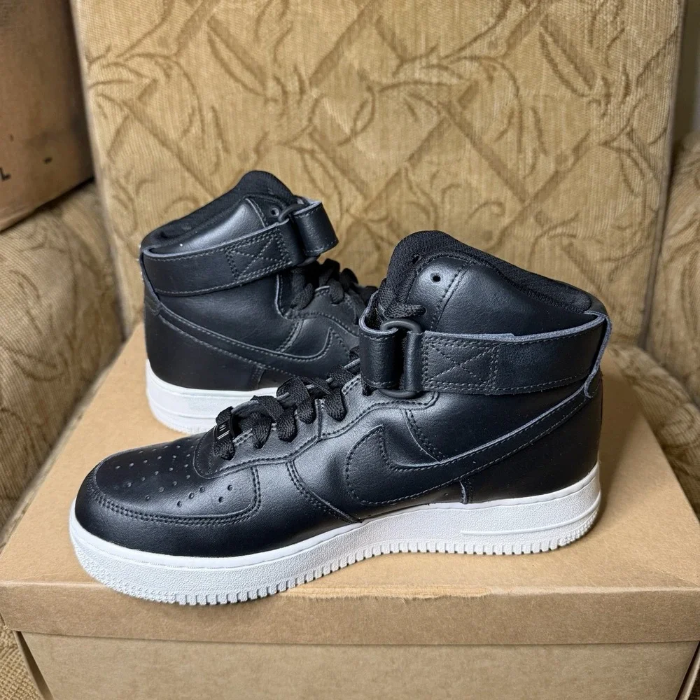 Nike Air Force 1 High by You High Top Black White AQ3777-992 Women's Size 8.5